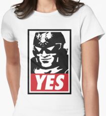 "YES!" Women's Fitted T-Shirt