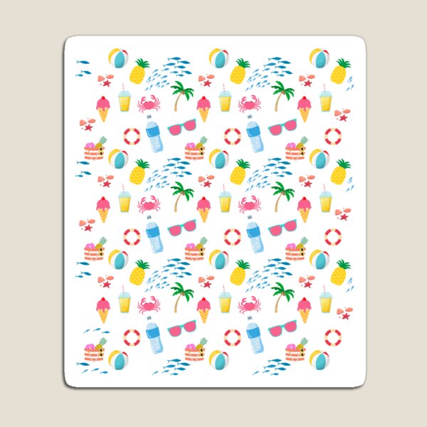 Item preview, Colorful Beach Holiday Pattern Design designed and sold by adriaquart.