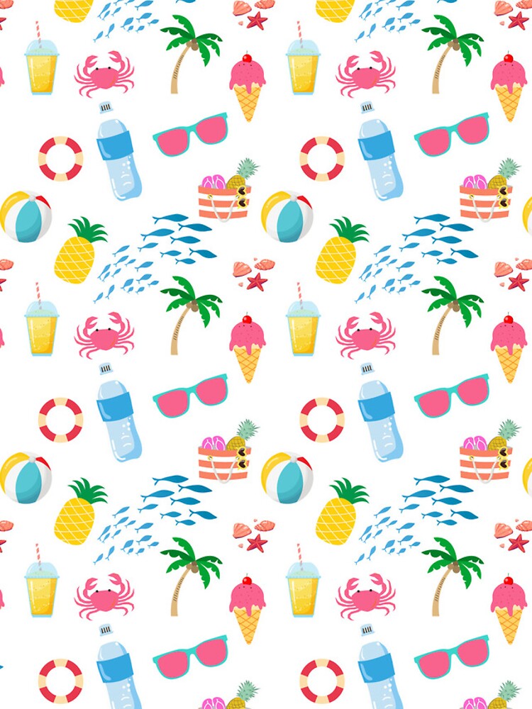 Thumbnail 4 of 4, iPhone Case, Colorful Beach Holiday Pattern Design designed and sold by adriaquart.