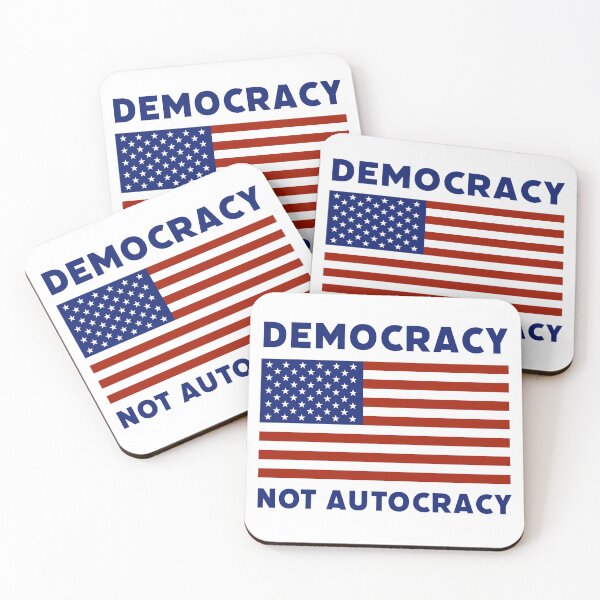 Item preview, Democracy not autocracy  designed and sold by Rachel the Artist .