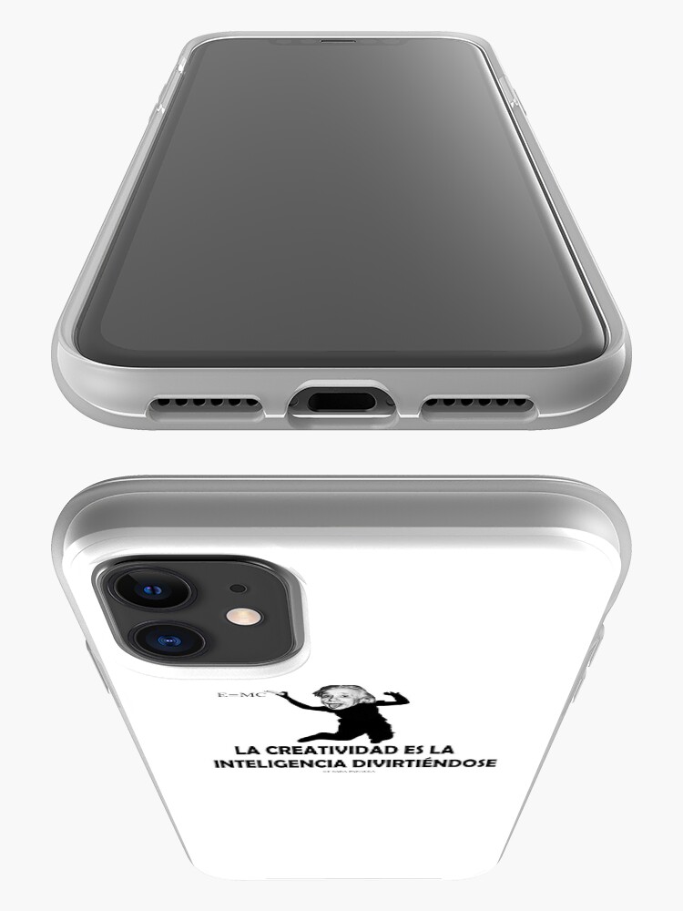 Vista alternativa de Funda y vinilo para iPhone EINSTEIN: LA CREATIVIDAD ES LA INTELIGENCIA DIVIRTIENDOSE