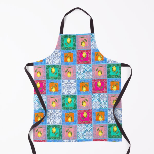 Item preview, Blue,colorful,lemon,mosaic tiles,Mediterranean tiles  designed and sold by MariaMarinova.