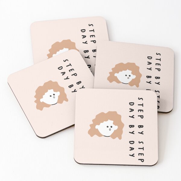 Item preview, Step by step, day by day | Cute Girl Illustration designed and sold by RM-Journey.