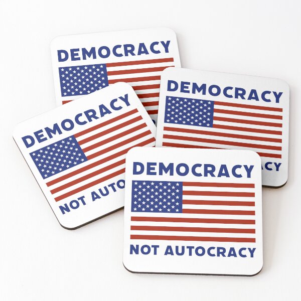 Item preview, Democracy not autocracy  designed and sold by Rachel the Artist .
