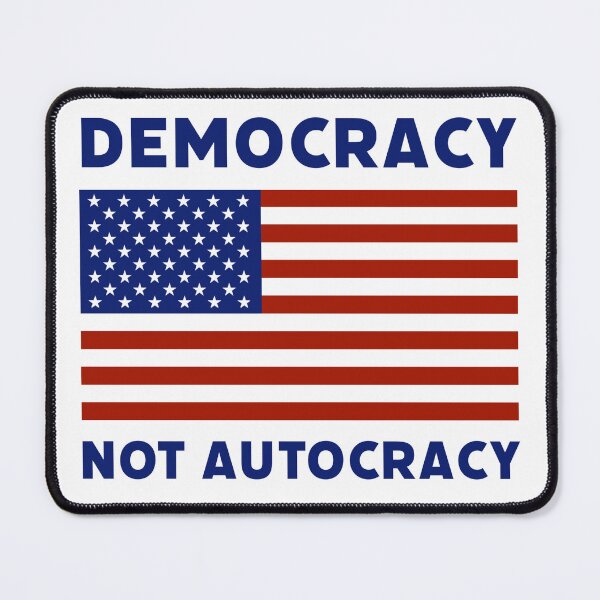 Item preview, Democracy not autocracy designed and sold by Rachel the Artist .