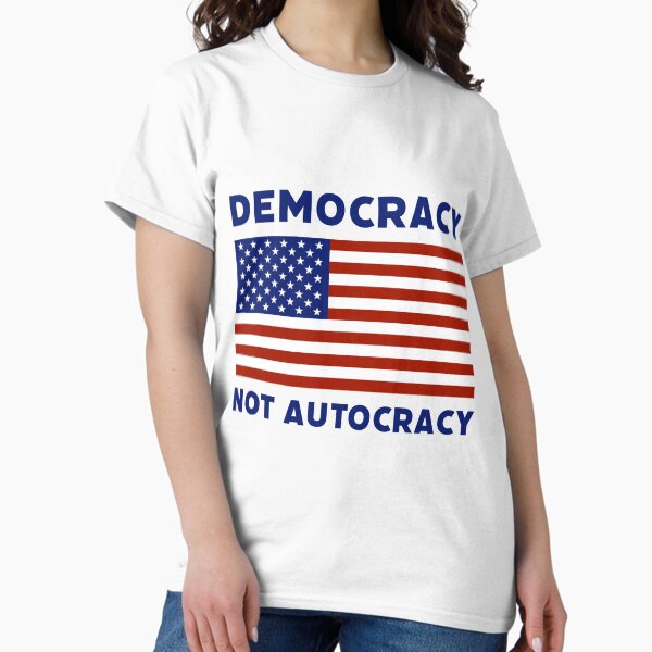 Item preview, Democracy not autocracy  designed and sold by Rachel the Artist .