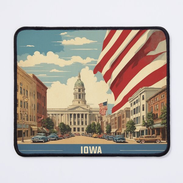 Item preview, Cedar Rapids Iowa USA Vintage Travel Tourism  designed and sold by TravelersGems.