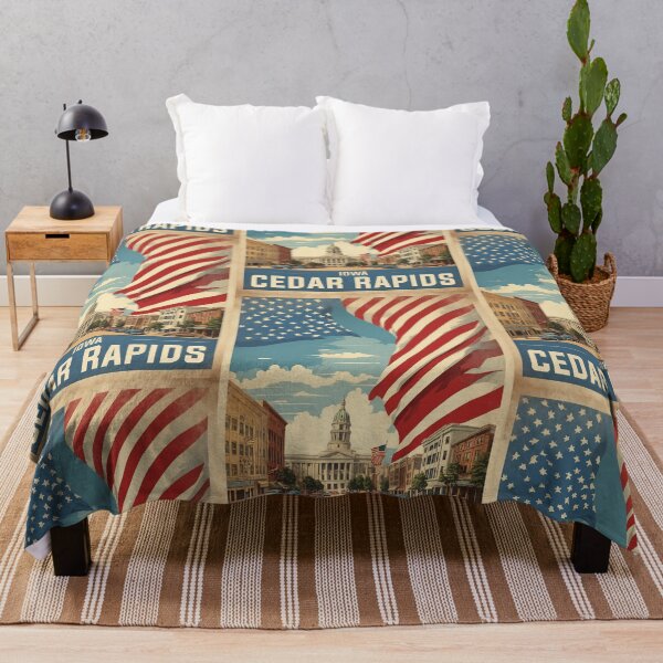 Item preview, Cedar Rapids Iowa USA Vintage Travel Tourism designed and sold by TravelersGems.