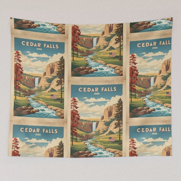 Item preview, Cedar Falls Iowa USA Vintage Travel Tourism  designed and sold by TravelersGems.