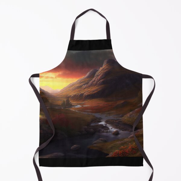 Item preview, Dusk Scottish Highlands Painting (Gustave Dore Inspired) designed and sold by ZGigerBarker.