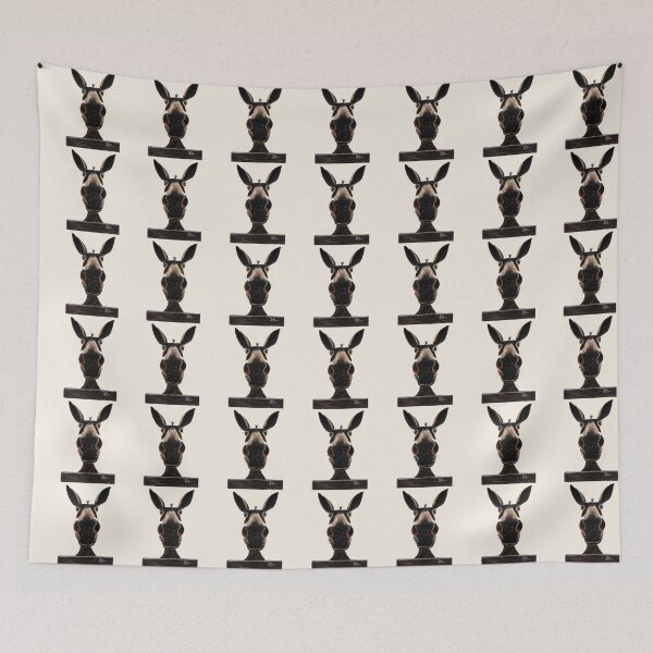 Item preview, Happy Donkey ' DeiRDRe DoNKeY on CReaM ' by Shirley MacArthur designed and sold by Shirley MacArthur Art.