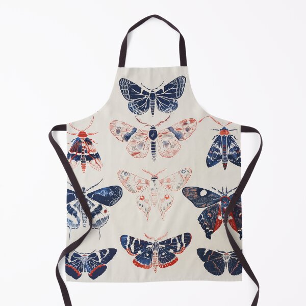 Item preview, Red and Blue Moth Prints designed and sold by wyntera.