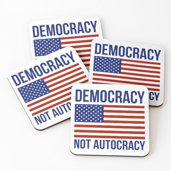 Item preview, Democracy not autocracy  designed and sold by Rachel the Artist .