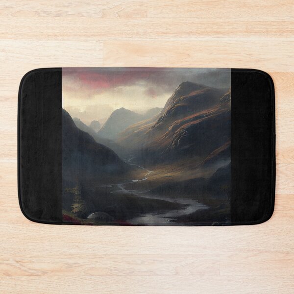 Item preview, Dawn Mist Scottish Highlands Painting (Gustave Dore Inspired) designed and sold by ZGigerBarker.