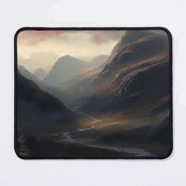 Item preview, Dawn Mist Scottish Highlands Painting (Gustave Dore Inspired) designed and sold by ZGigerBarker.