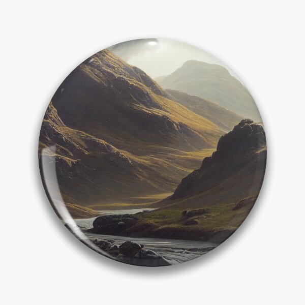 Item preview, Scottish Highlands Cloudy Painting (Gustave Dore Inspired) designed and sold by ZGigerBarker.