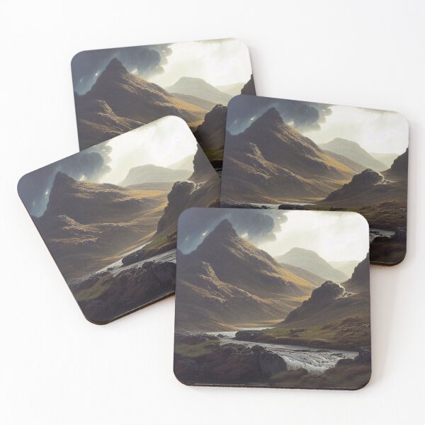Item preview, Scottish Highlands Cloudy Painting (Gustave Dore Inspired) designed and sold by ZGigerBarker.