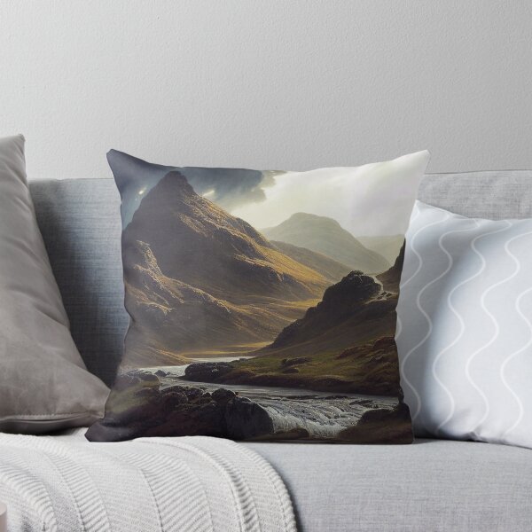 Item preview, Scottish Highlands Cloudy Painting (Gustave Dore Inspired) designed and sold by ZGigerBarker.