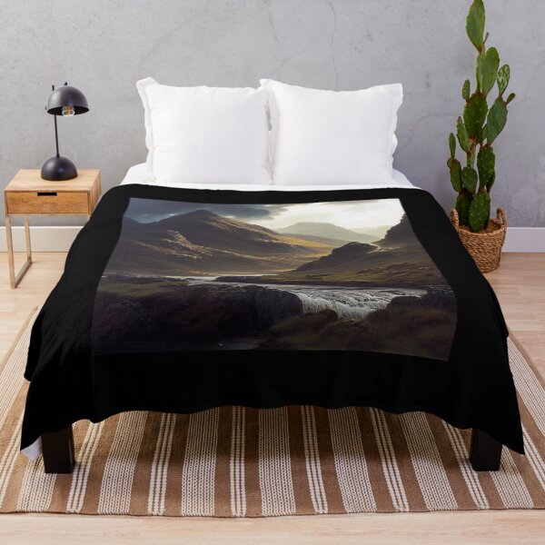 Item preview, Scottish Highlands Cloudy Painting (Gustave Dore Inspired) designed and sold by ZGigerBarker.
