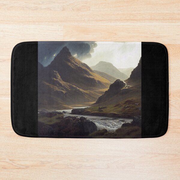 Item preview, Scottish Highlands Cloudy Painting (Gustave Dore Inspired) designed and sold by ZGigerBarker.