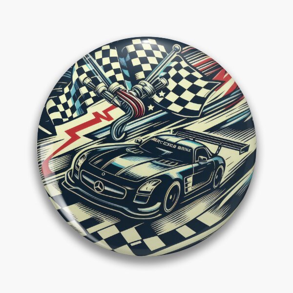 Item preview, Mercedes racing logo color drawing wallpaper designed and sold by Expressions-Sel.