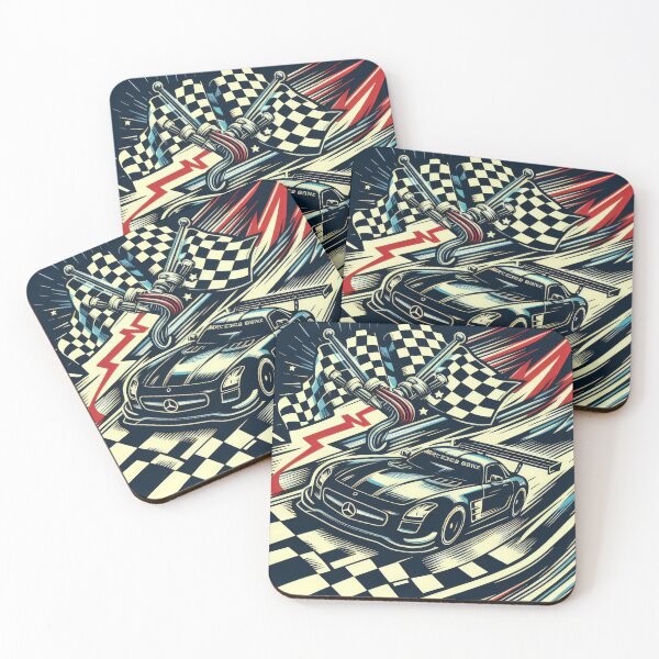 Item preview, Mercedes racing logo color drawing wallpaper designed and sold by Expressions-Sel.