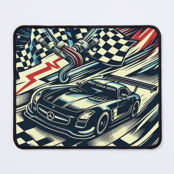 Item preview, Mercedes racing logo color drawing wallpaper designed and sold by Expressions-Sel.
