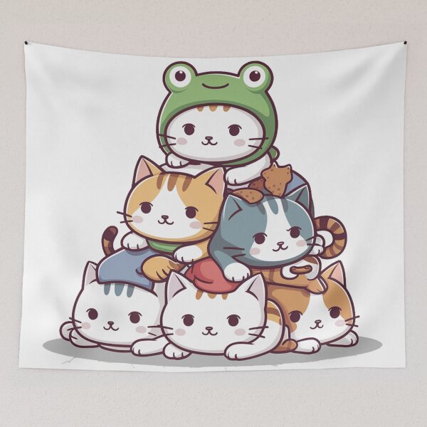 Item preview, Kawaii Cat Stack designed and sold by mYaro.