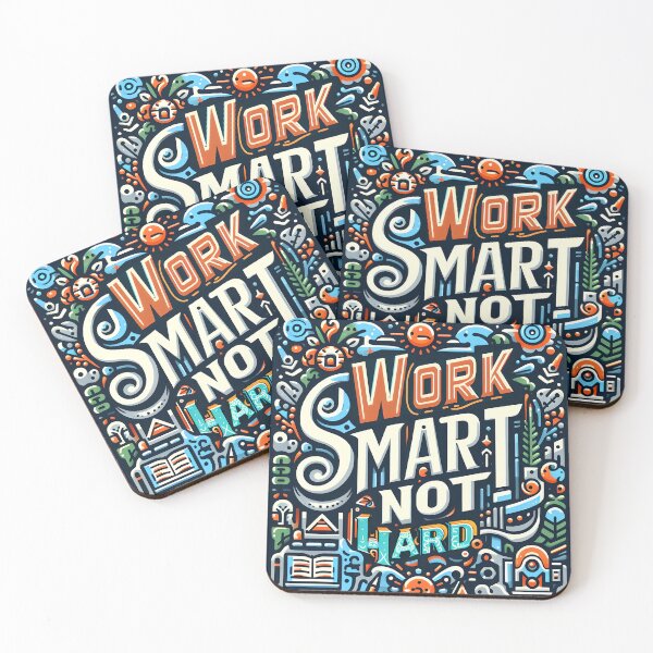 Item preview, Work Smart Not Hard, typography designed and sold by maxmaj.