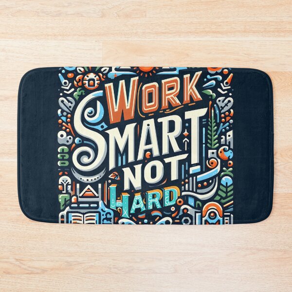 Item preview, Work Smart Not Hard, typography designed and sold by maxmaj.
