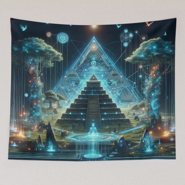Item preview, Technological Temple designed and sold by MonolithicEarth.