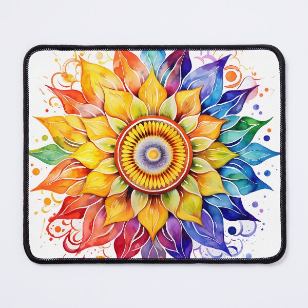 Item preview, Retro Yoga Zen Lotus Flower designed and sold by RaveNamaste.