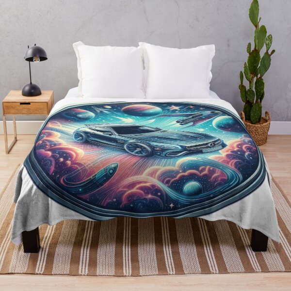 Item preview, Mercedes logo with cosmic planets background wallpaper designed and sold by Expressions-Sel.