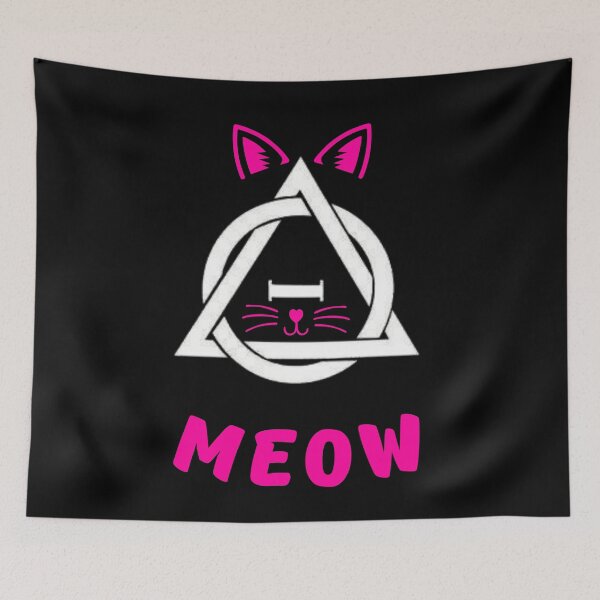 Item preview, Meow! Therian / Therianthropy Symbol Pink Cat Ears Whiskers designed and sold by Artography Designs.
