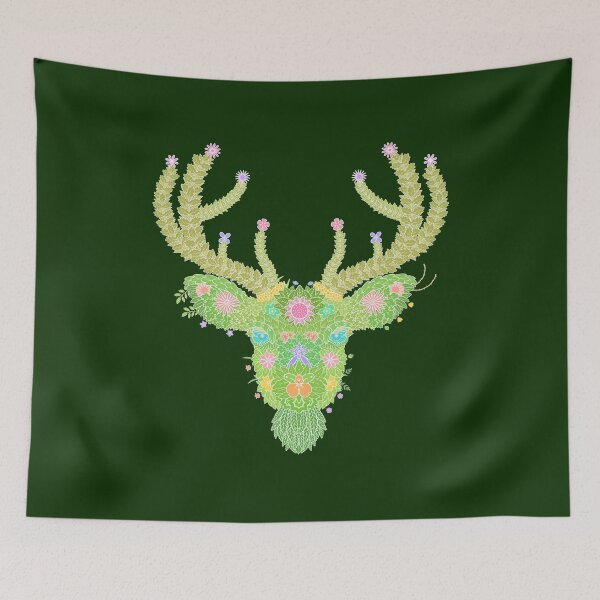 Item preview, Floral  Animal "Reindeer" WeArePrettierThanFlowers designed and sold by 366birthflower.