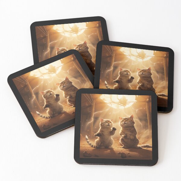 Item preview, Desert Paws: Playful Lightning Kittens designed and sold by Teacher2Nerds.