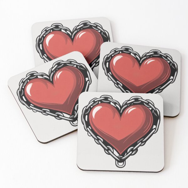 Item preview, Red Heart With a Chain designed and sold by MadnessEnvelope.