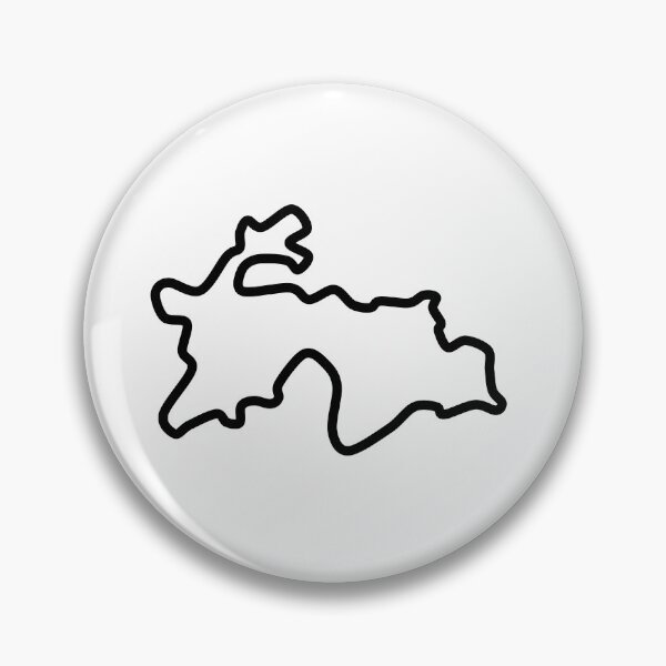 Artikelvorschau, Tadschikistan Karte Umriss Aufkleber Rand entworfen und verkauft von OrangeLineDesigns.