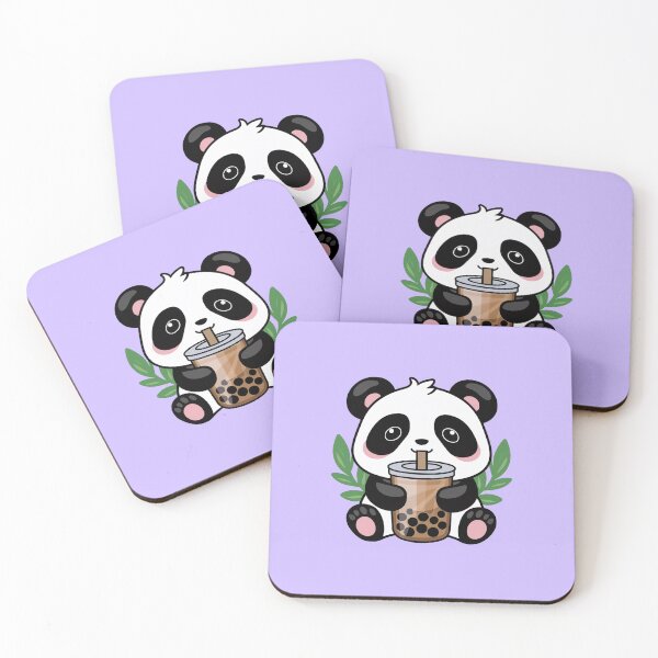 Item preview, Cute Panda Drinking Bubble Tea designed and sold by canvadreamer444.