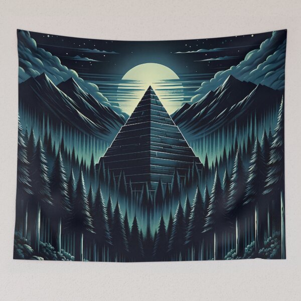 Item preview, Moonlit Pyramid designed and sold by MonolithicEarth.