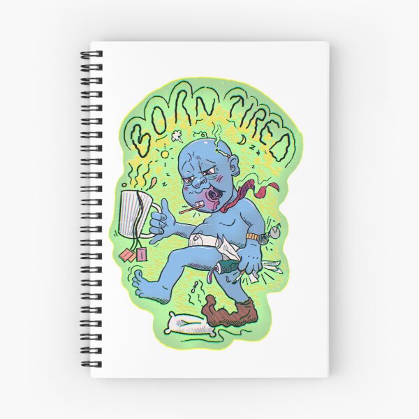 Item preview, BORN TIRED sticker designed and sold by SKLpaint.