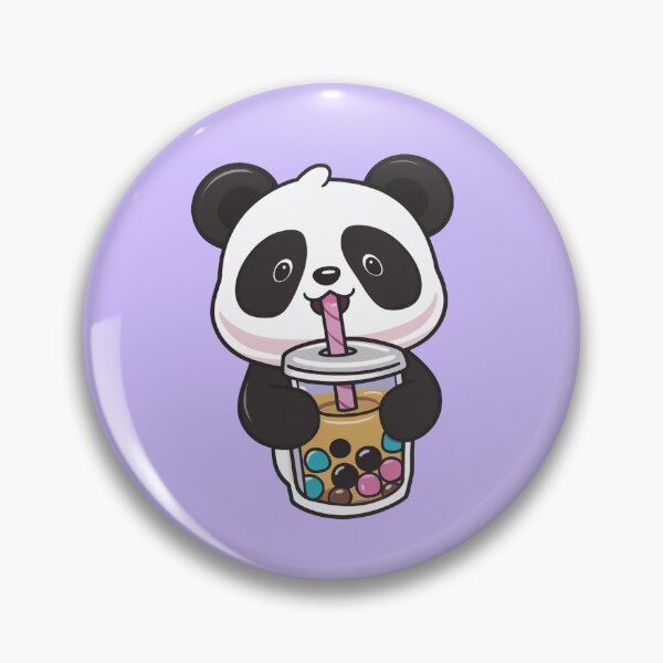 Item preview, Cute Panda Drinking Bubble Tea designed and sold by canvadreamer444.