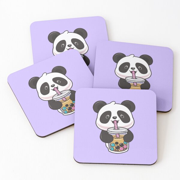 Item preview, Cute Panda Drinking Bubble Tea designed and sold by canvadreamer444.