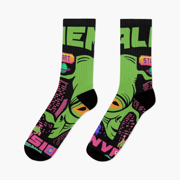 Item preview, Alien invasion retro style  designed and sold by Wildside  Kult.