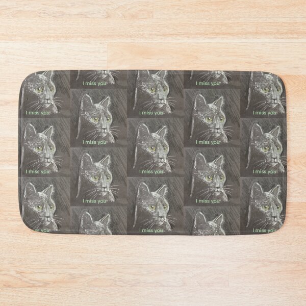 Item preview, I miss you grey seal point cat  designed and sold by Jacinta hunt.