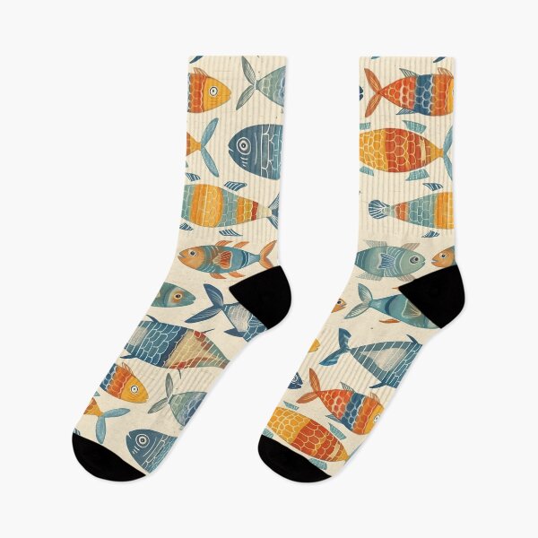 Item preview, Colorful Fish Pattern, Painted Colorful Fish Pattern designed and sold by FinFriends.