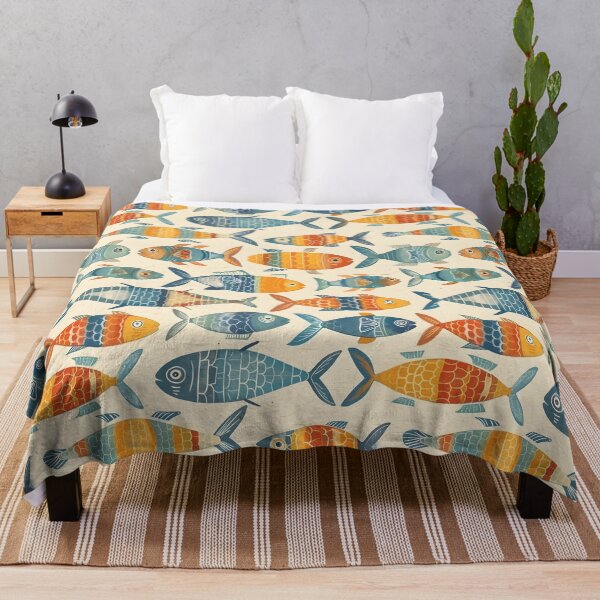 Item preview, Colorful Fish Pattern, Painted Colorful Fish Pattern designed and sold by FinFriends.