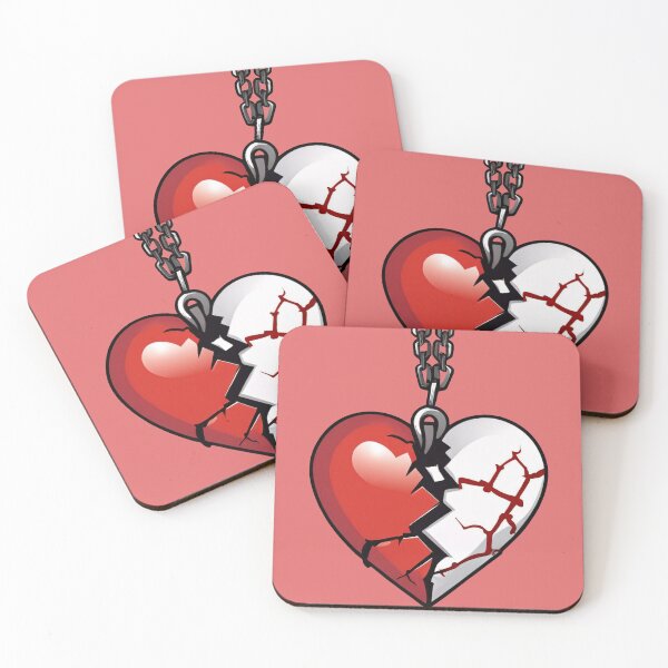 Item preview, Broken Heart on a Chain Amulet Alt Girl Aesthetic designed and sold by MadnessEnvelope.