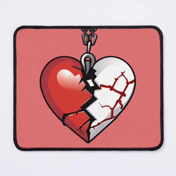 Item preview, Broken Heart on a Chain Amulet Alt Girl Aesthetic designed and sold by MadnessEnvelope.