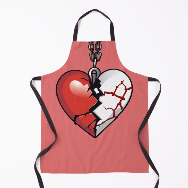 Item preview, Broken Heart on a Chain Amulet Alt Girl Aesthetic designed and sold by MadnessEnvelope.